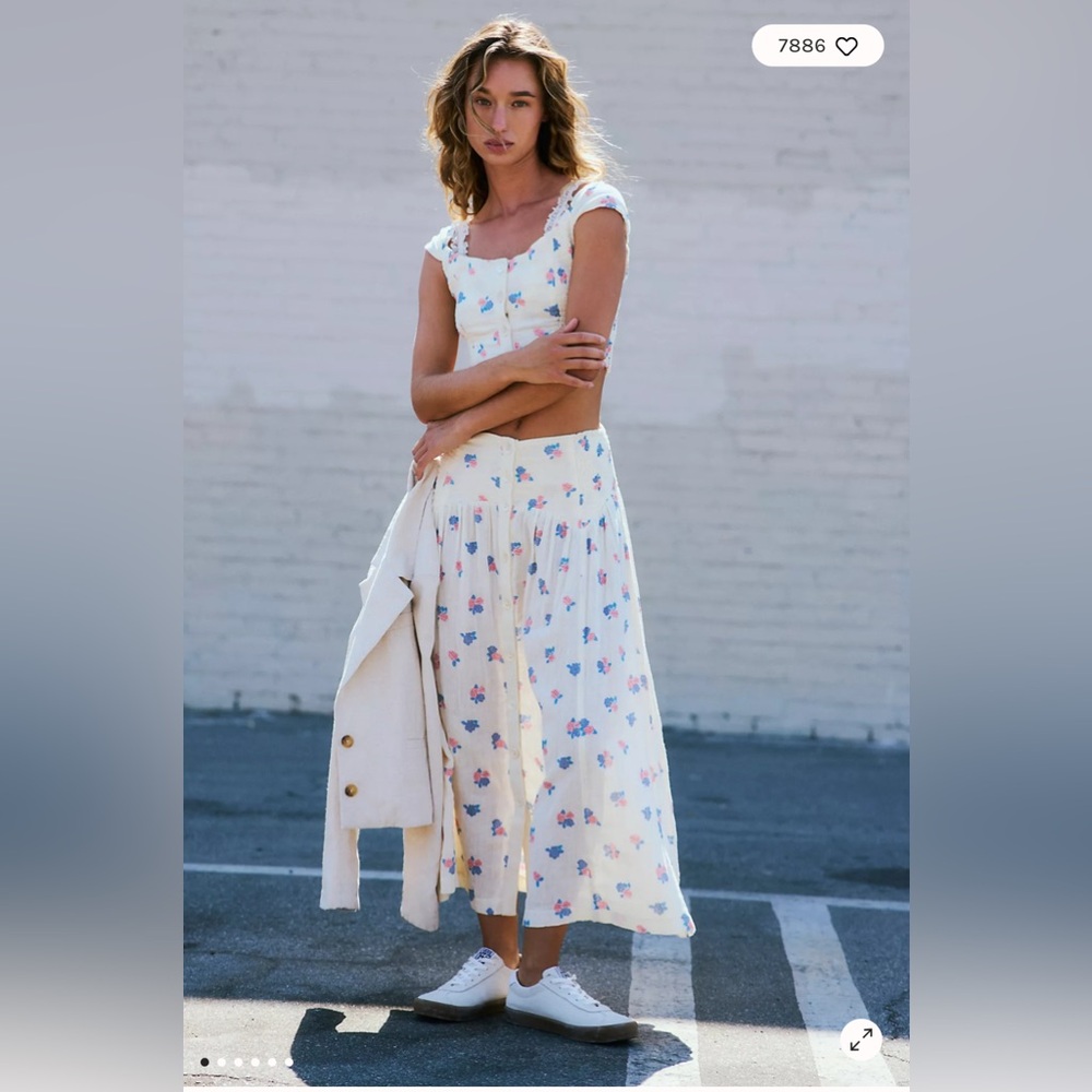 Free People Iris Corset Set in Multi Combo SMALL - Picture 6 of 7
